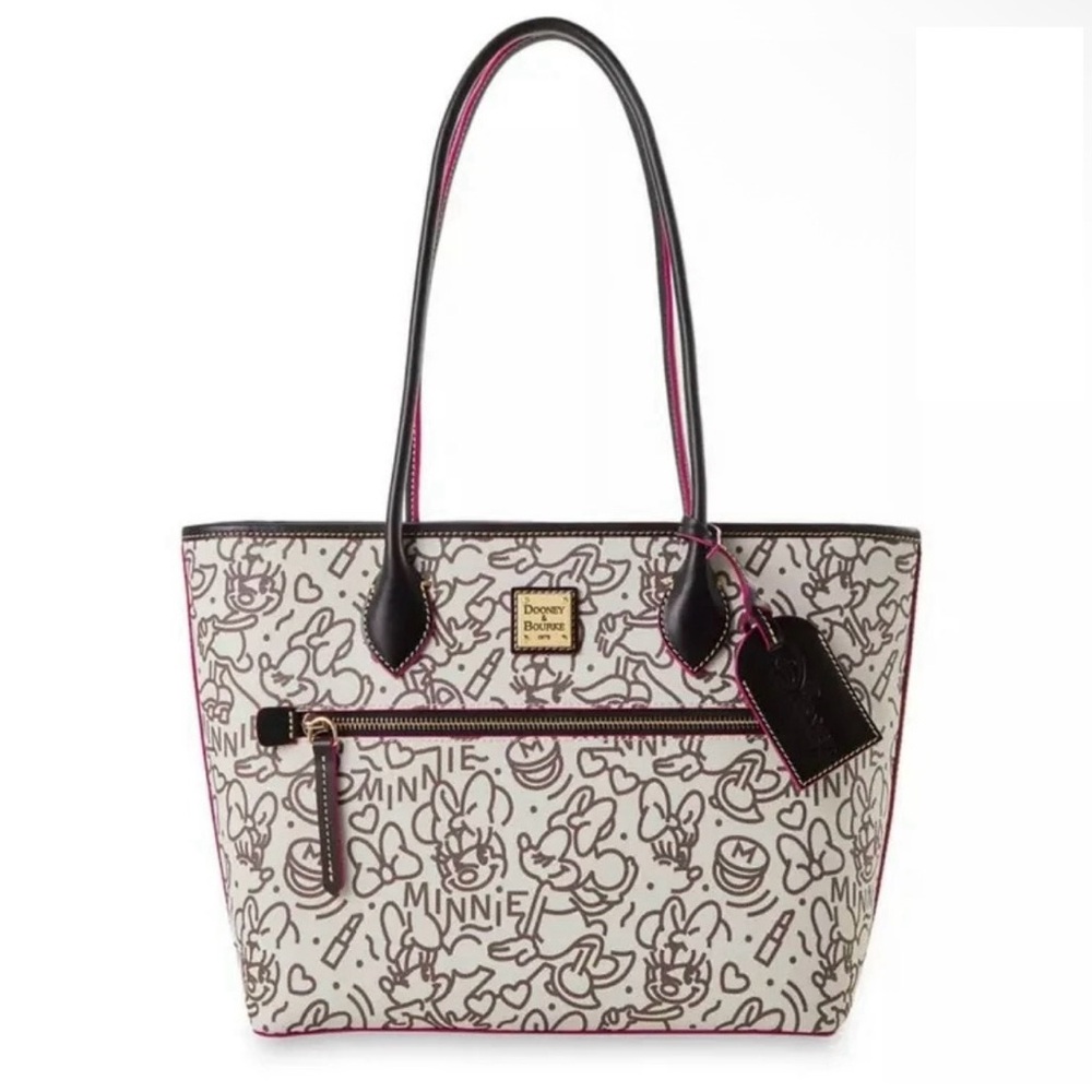 NWT Dooney & Bourke Disney Minnie Mouse Line Art Sketch Tote Bag
